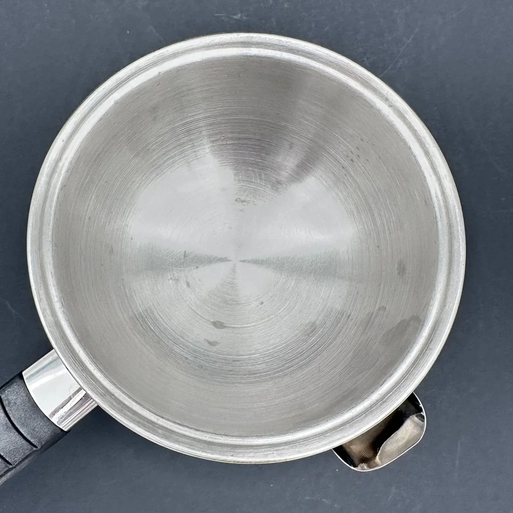 Double Boiler Insert 6in Silver Stainless Steel Pour Spout No Lid